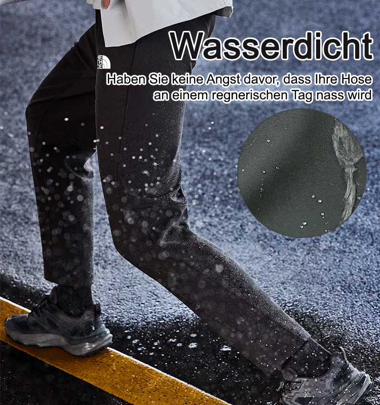 Samtverdickte, warme, gerade Freizeithose
