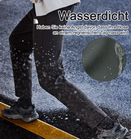 Samtverdickte, warme, gerade Freizeithose