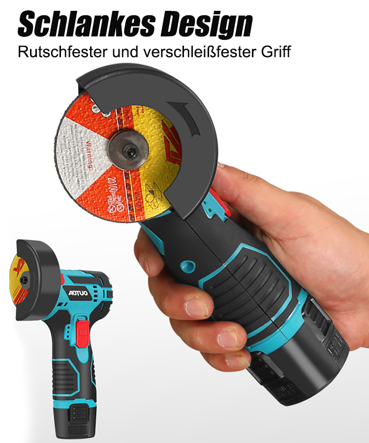 Leichter und tragbarer Mini-Winkelschleifer für Metall, Fliesen und Holz