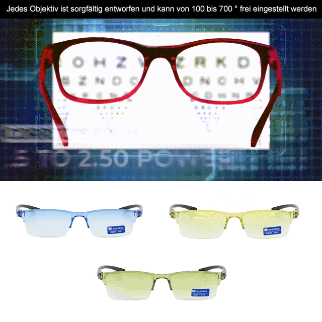 Intelligente Zoom-Lesebrille