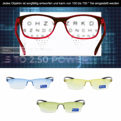 Intelligente Zoom-Lesebrille
