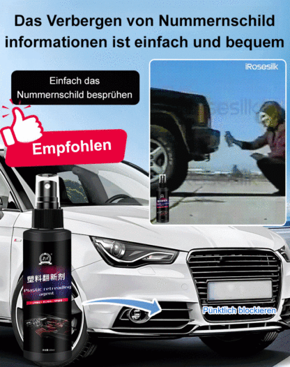 🔥Schwarze Technologie🔥Unsichtbares Nummernschildspray