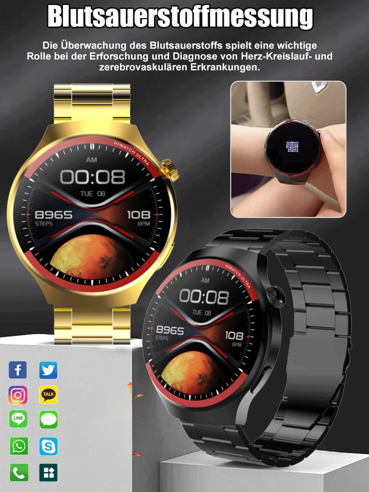 WATCH4PRO Raumforschung Rundbildschirm Smartwatch