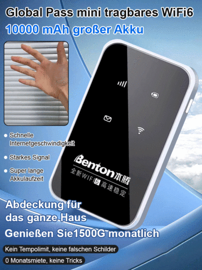Ein Muss für unterwegs, ein tragbares WLAN-Internet-Tool, kostenloser Internetzugang