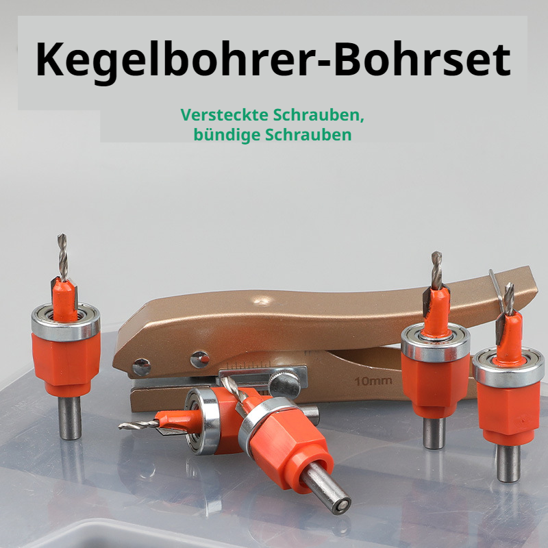 SenkbohrerSet Keine Lackschäden versenkter Bohrer Öffner mit Lagern SalatbohrerSet