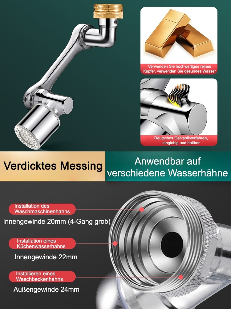 Spritzwassergeschützter Wasserhahn aus Edelstahl 304, sicher und unbedenklich😍