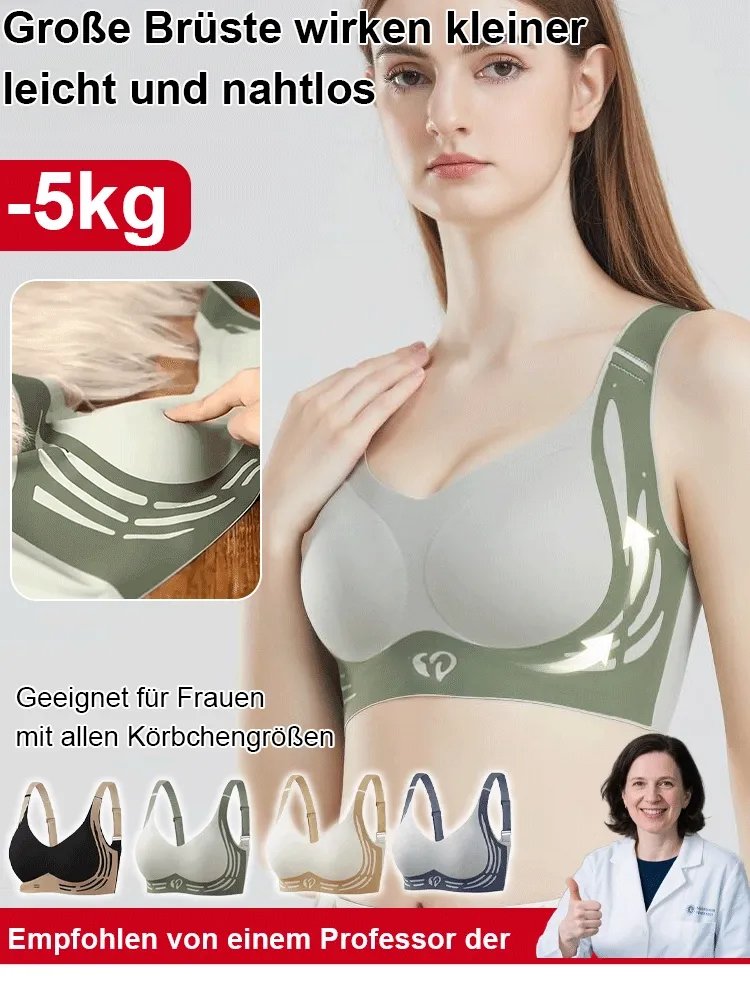 Ultradünner nahtloser BH für Mädchen mit großer Brust, um Brustfett zu reduzieren und eine perfekte Brustform zu schaffen💖Optisch 10 kg schlanker