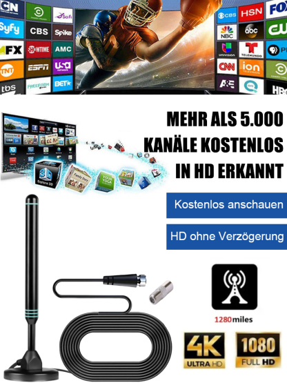 Innenantenne für hochauflösendes Digitalfernsehen