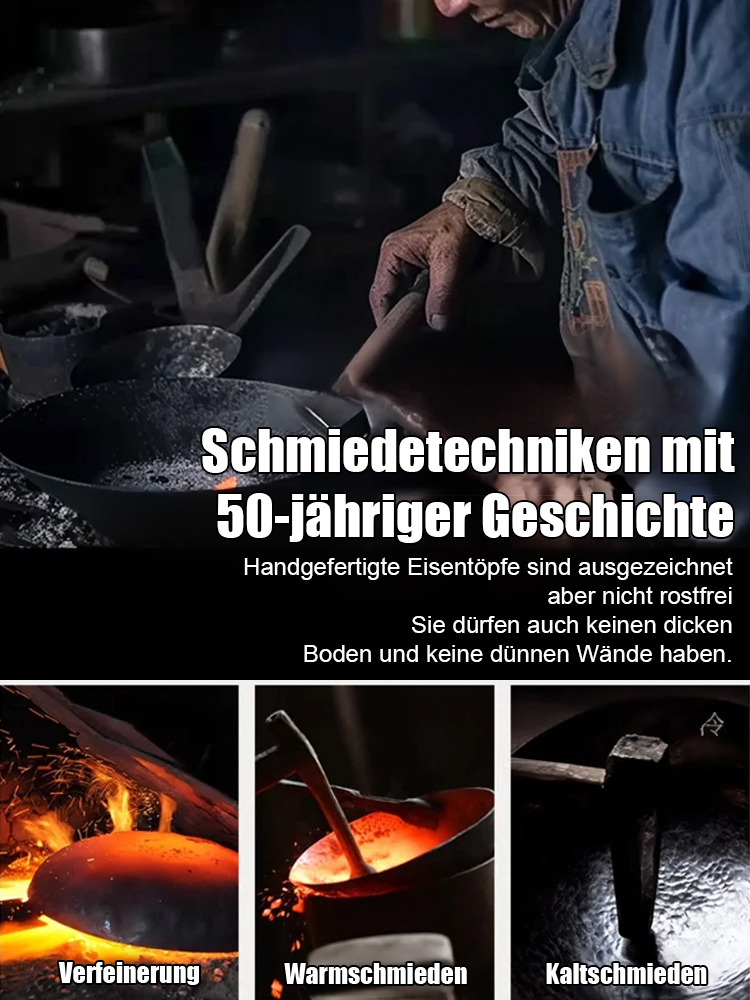 【Kostenlose Testversion】Der Gusseisentopf ist handgeschmiedet und rostet und verformt sich 50 Jahre lang nicht.