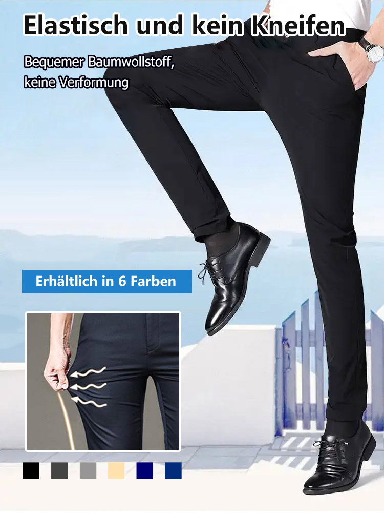 Die gleiche hochwertige Herrenhose aus Eisseide wie im Einkaufszentrum, großer Ausverkauf