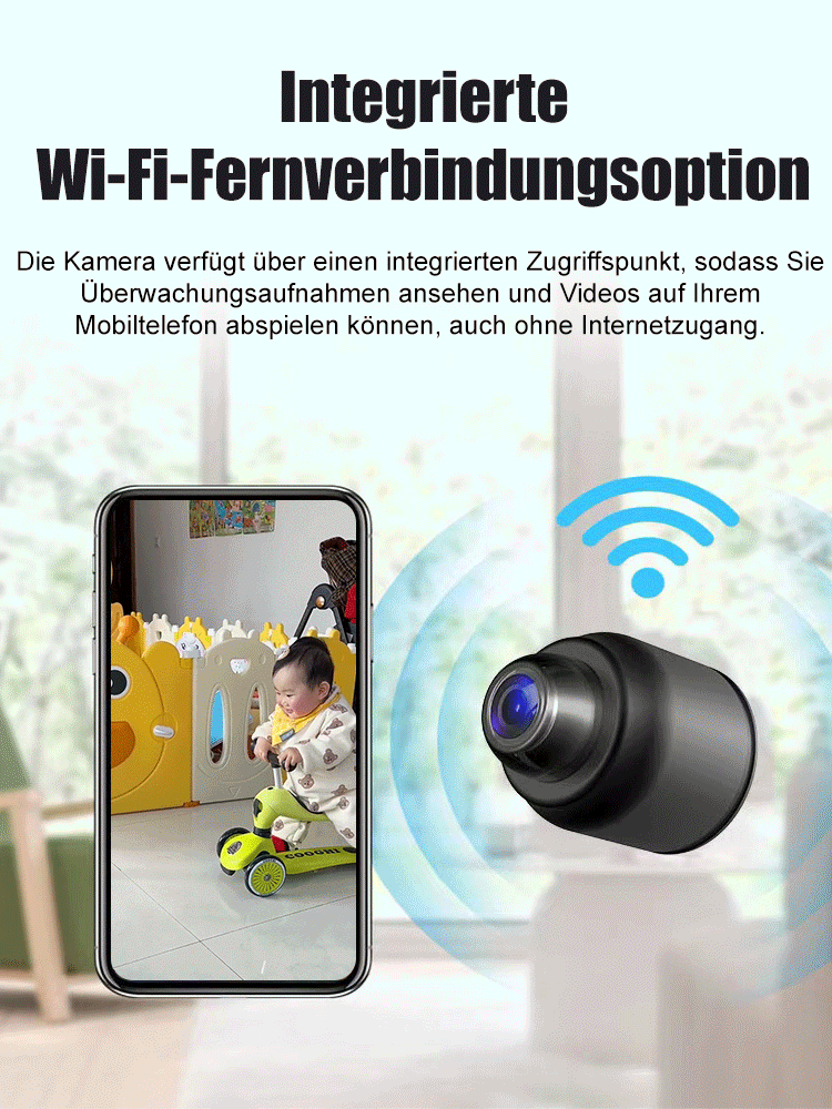 Ultra-mini-HD-Überwachungskamera für den Heimgebrauch mit Kabel💞