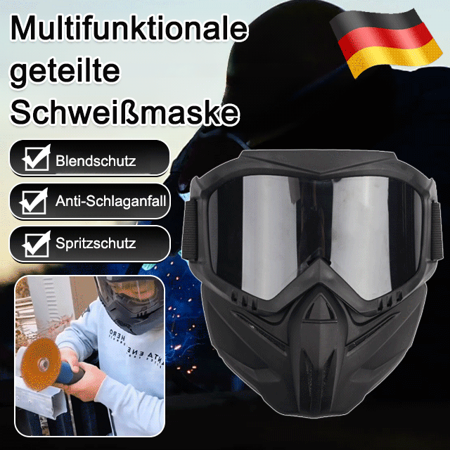 Von Ingenieuren empfohlener, multifunktionaler geteilter Schweißhelm