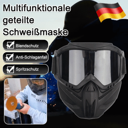Von Ingenieuren empfohlener, multifunktionaler geteilter Schweißhelm