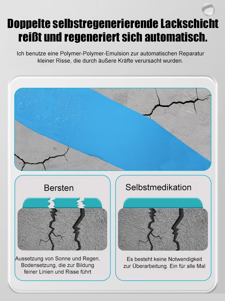 【Automatische Reparatur von Rissen】Universelle wasserdichte Beschichtung