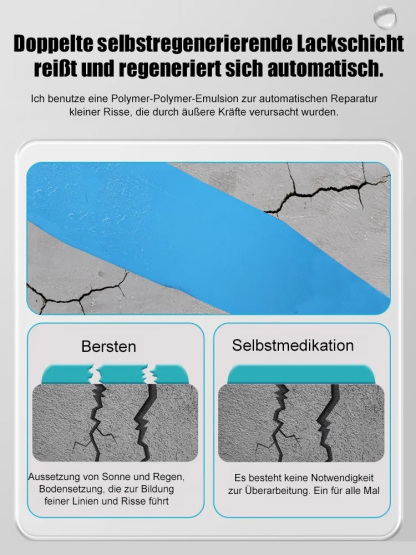 【Automatische Reparatur von Rissen】Universelle wasserdichte Beschichtung