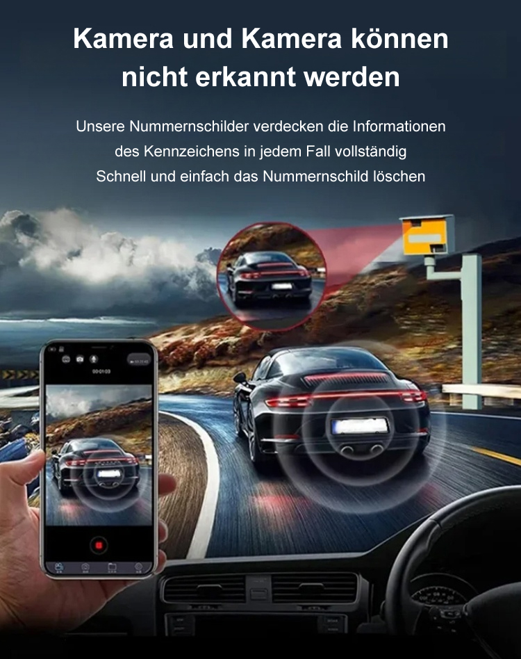 🔥Schwarze Technologie🔥Unsichtbares Nummernschildspray