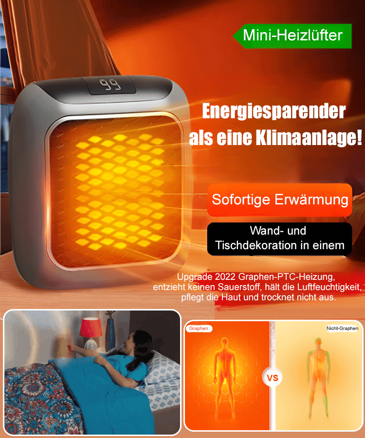 Wandmontierter Heimheizkörper