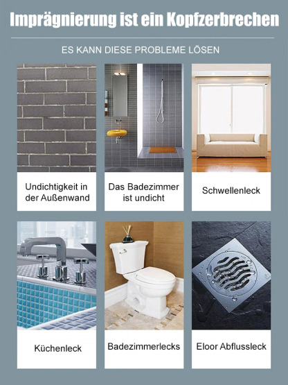 Transparenter wasserfester Kleber