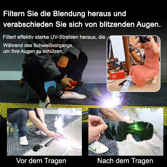 Von Ingenieuren empfohlener, multifunktionaler geteilter Schweißhelm