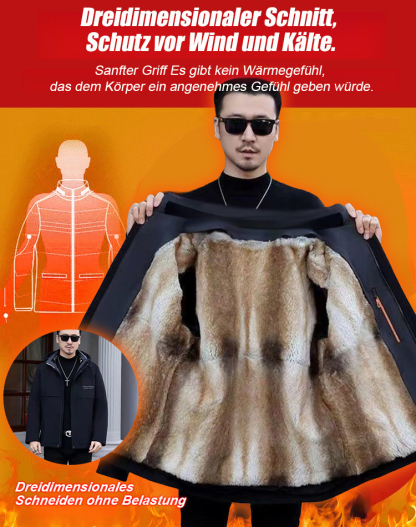[-30 Grad Celsius kalt] Pelzmantel für Männer