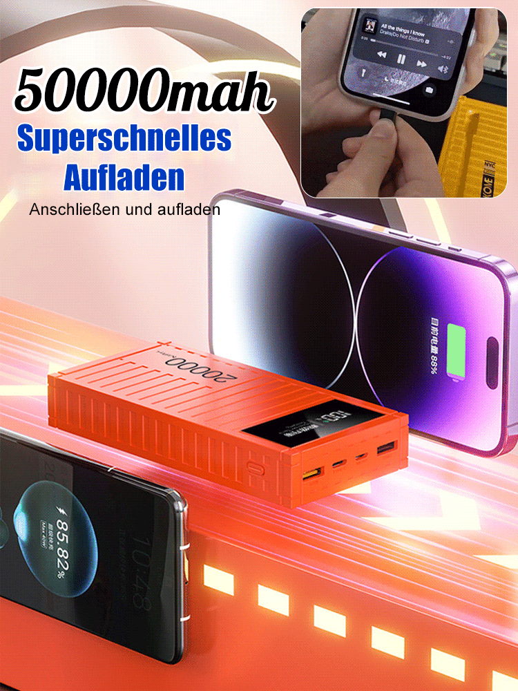 Handy-Akku mit 50000 mAh Kapazität jetzt im Angebot, 50 % Rabatt, letzte Stunde, niedrigster Preis im Internet
