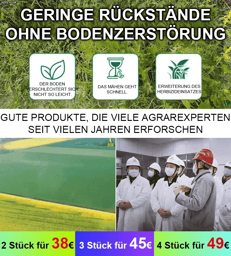 🌿Das wirksamste Herbizid, entwickelt vom Institut für Agrarwissenschaften der Universität München