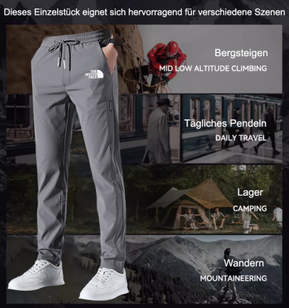 Samtverdickte, warme, gerade Freizeithose
