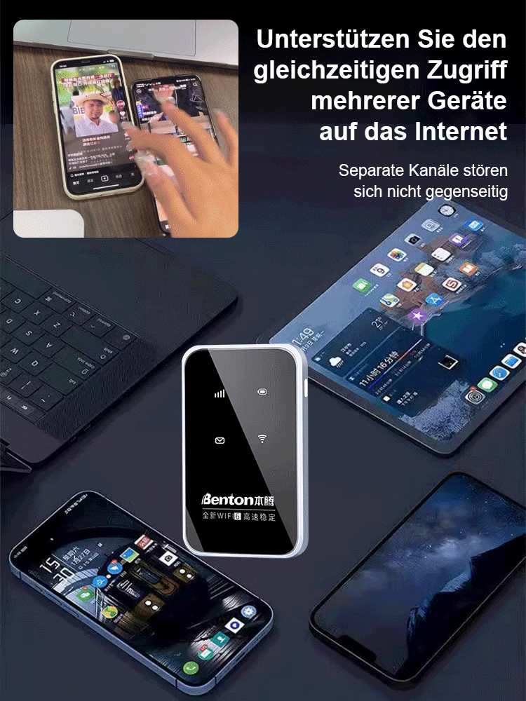 Ein Muss für unterwegs, ein tragbares WLAN-Internet-Tool, kostenloser Internetzugang