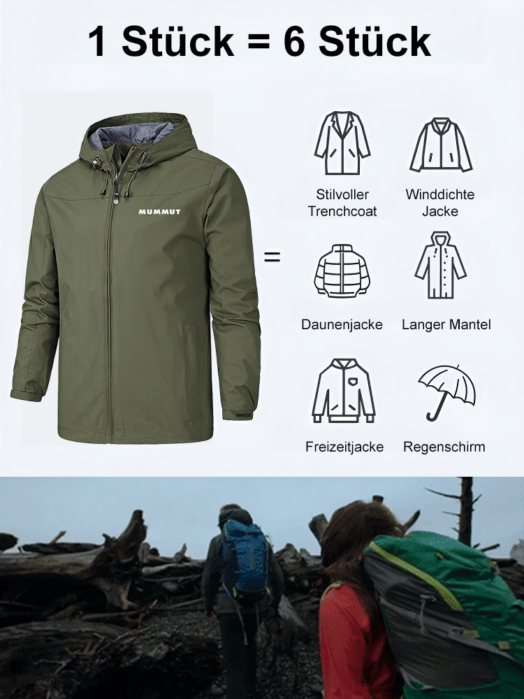 3-in-1-Windjacke zum Schutz vor Kälte und zum Halten der Temperatur