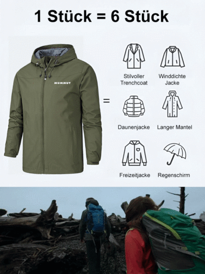 3-in-1-Windjacke zum Schutz vor Kälte und zum Halten der Temperatur