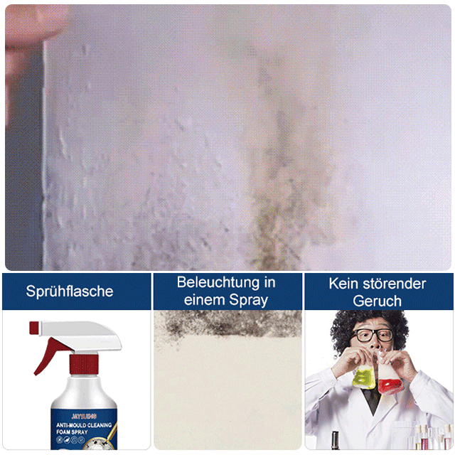 Schimmelentfernungsspray, beseitigt Schimmel in 3 Sekunden