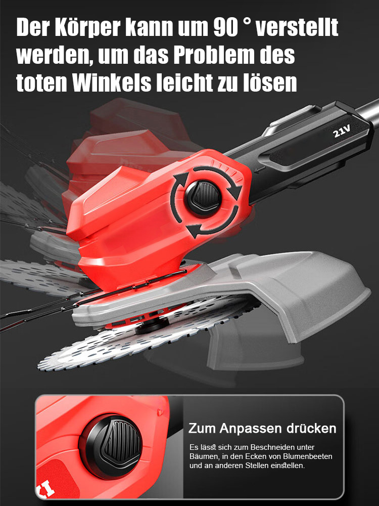 Hocheffizienter bürstenloser Lithium-Akku-Rasenmäher