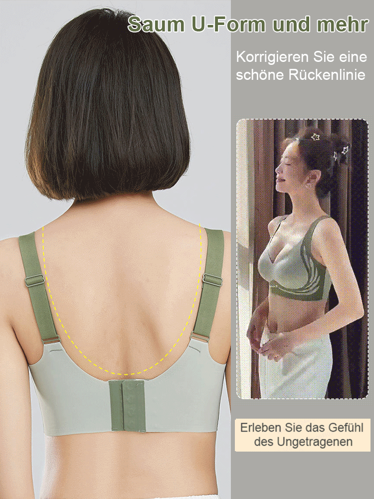 Ultradünner nahtloser BH für Mädchen mit großer Brust, um Brustfett zu reduzieren und eine perfekte Brustform zu schaffen