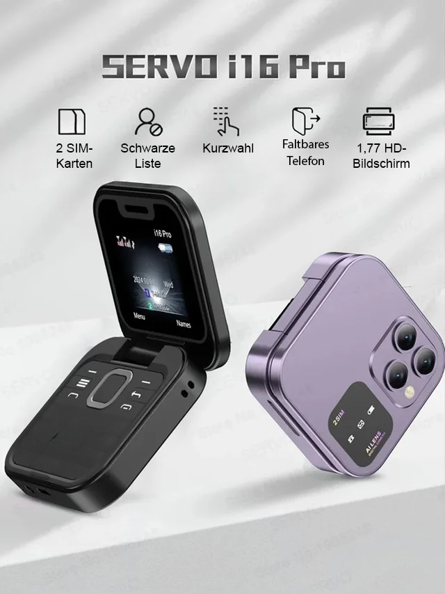 Klappbares Telefon mit Flip Button