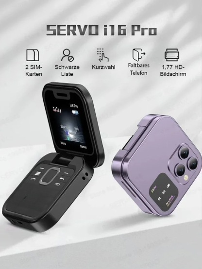 Klappbares Telefon mit Flip Button
