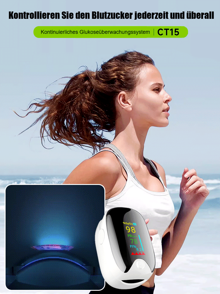 Fingerclip-Herzfrequenzmesser-Oximeter