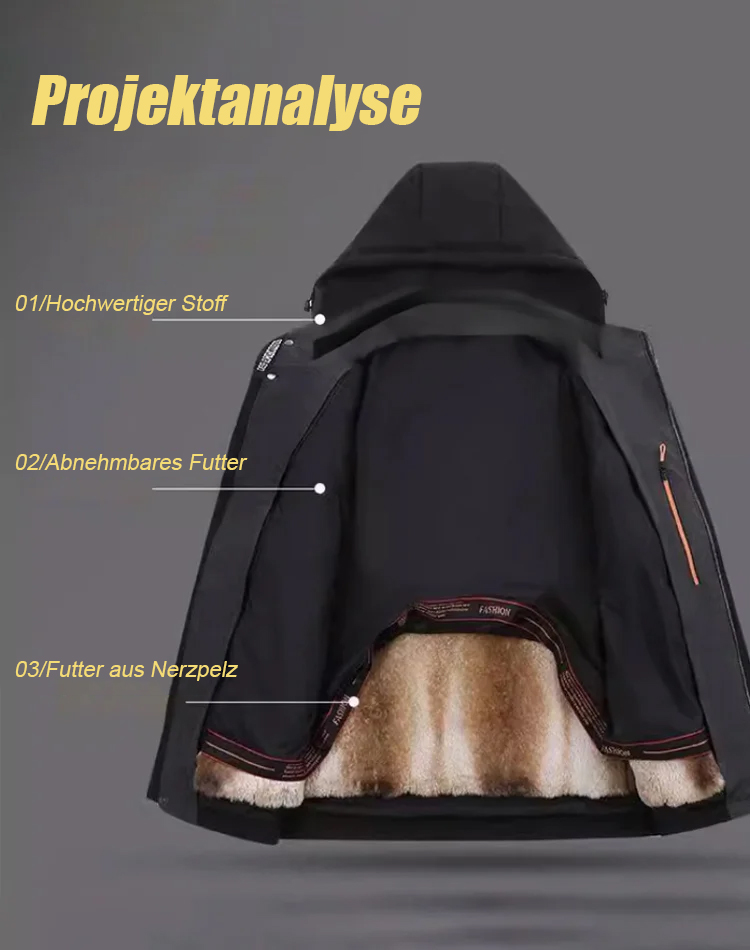 [-30 Grad Celsius kalt] Pelzmantel für Männer