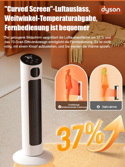 🔥【Nur heute 50 % Rabatt】Vertikaler, kleiner, leiser Elektroheizer