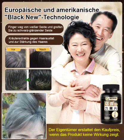Sehen Sie die Veränderung in 7 Tagen, eine Flasche heilt graue Haare und Haarausfall vollständig