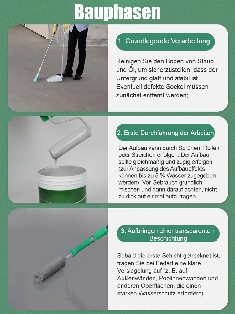 【Automatische Reparatur von Rissen】Universelle wasserdichte Beschichtung