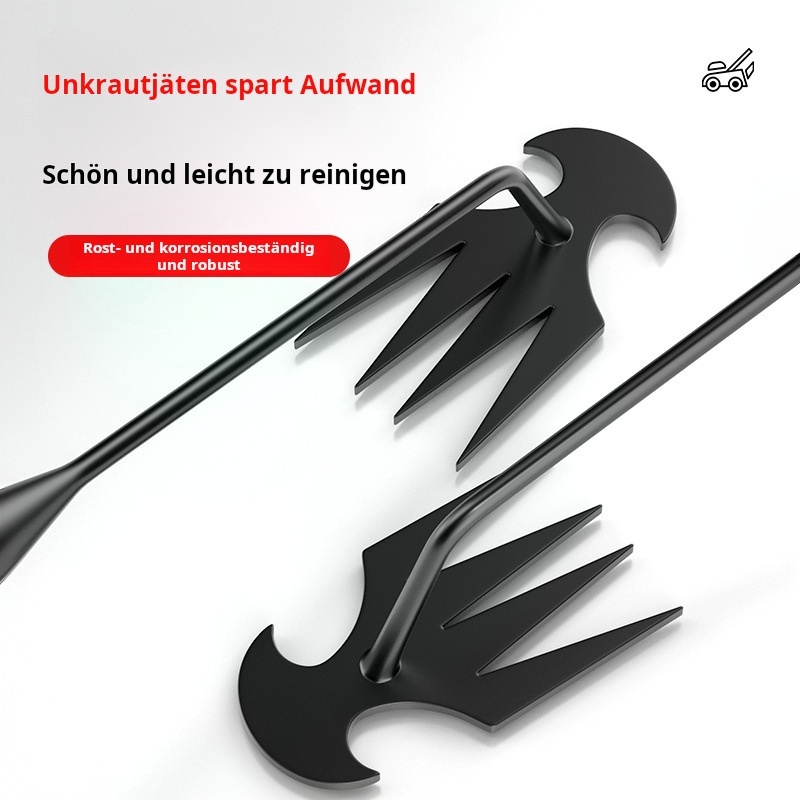 Unkrautzieher Lockerungsschaufel Unkrautvernichter Hacken Spezialwerkzeug Graben von Wildgemüse auch bewurzelt Multifunktionsschaufel Ziehen von Unkraut Unkrauthaken