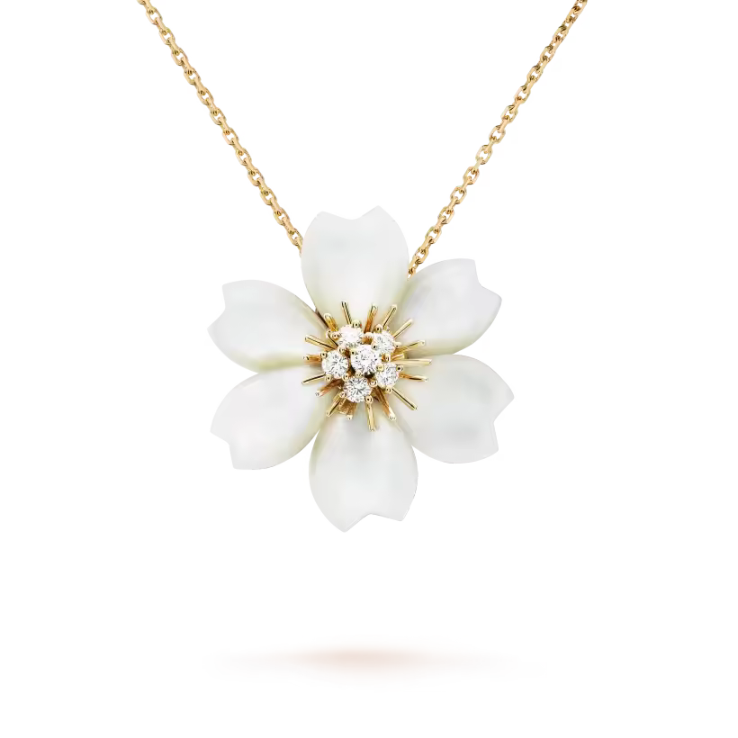 Rose de Noël clip pendant, small model