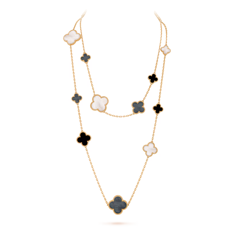 Magic Alhambra long necklace, 16 motifs