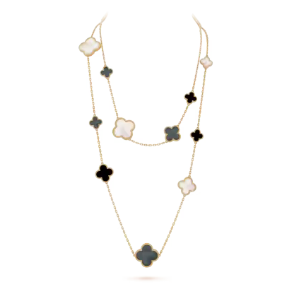 Magic Alhambra long necklace, 16 motifs