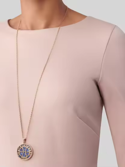 Zodiaque long necklace Piscium