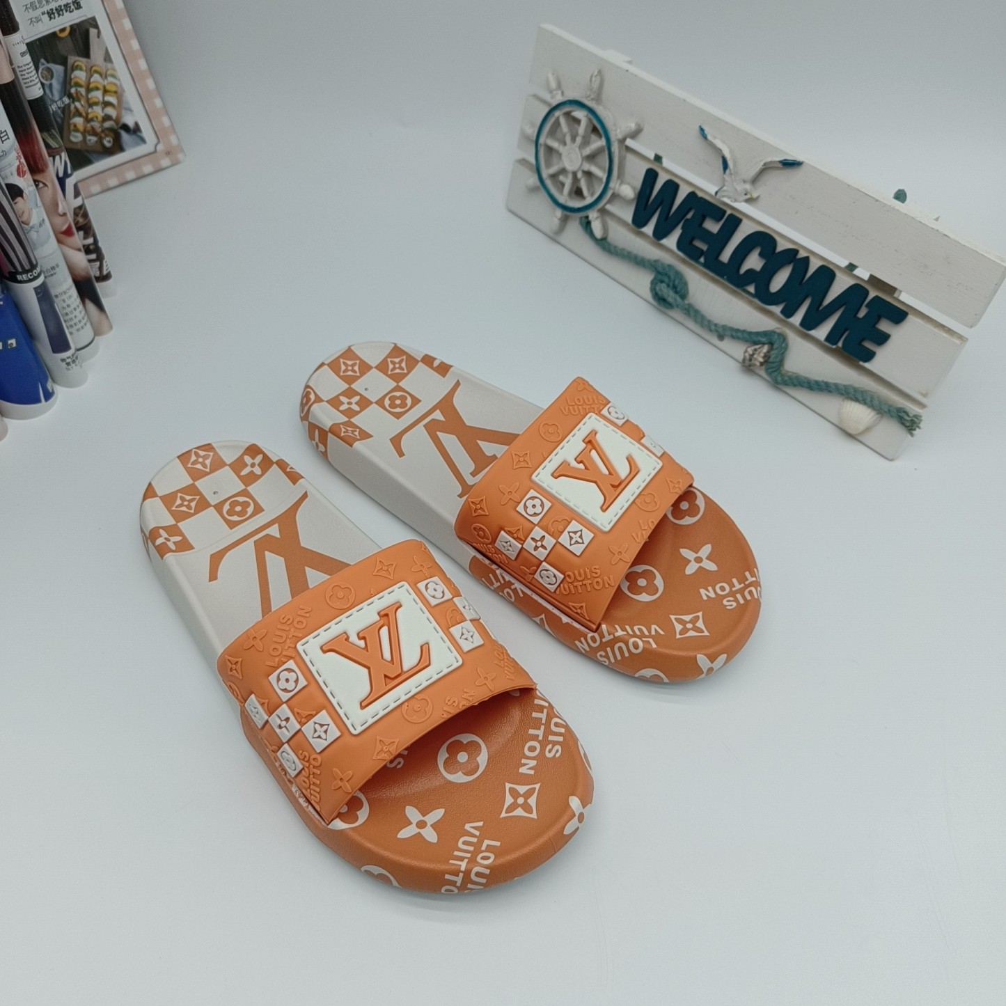 Monogram Logo Slippers