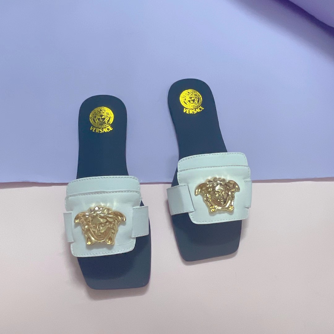 Leather Flat Sandals