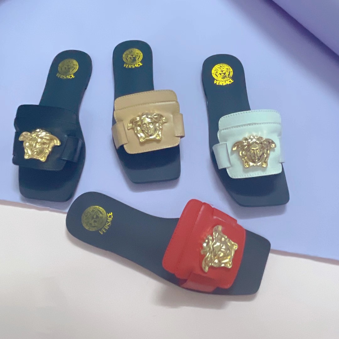 Leather Flat Sandals