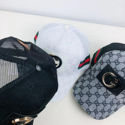 Half Net Double G Metal Logo Premium Mash Cap