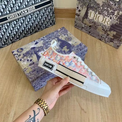 [Copy]B23 Low-Top Sneaker Red Blue Oblique Canvas